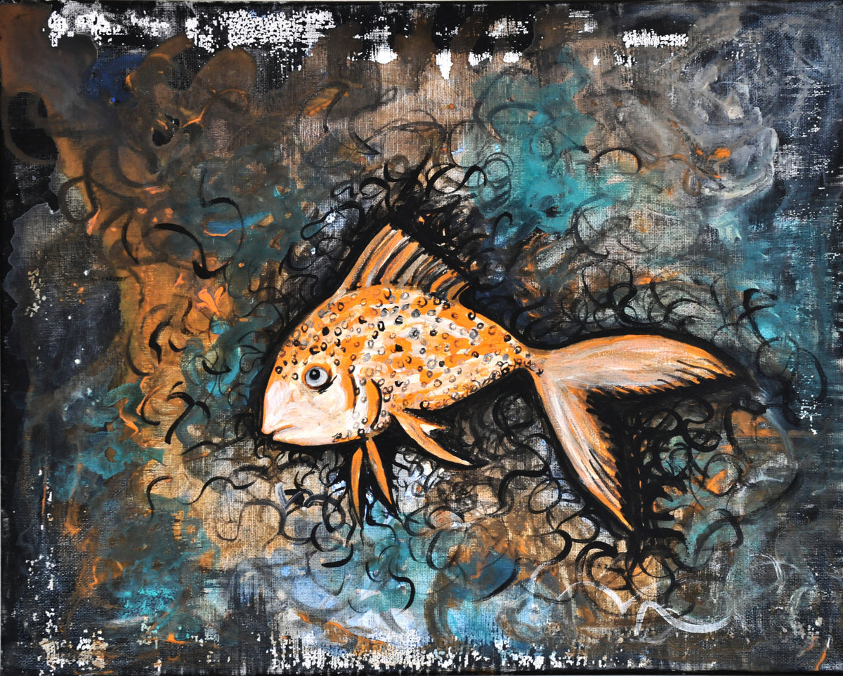 sad spongebob fish Art Print for Sale by Drayziken