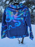 Blue Octospace Cowl Neck Sweatshirt- In Stock