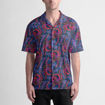 Multicolored Octopus Button Up Collared Shirt