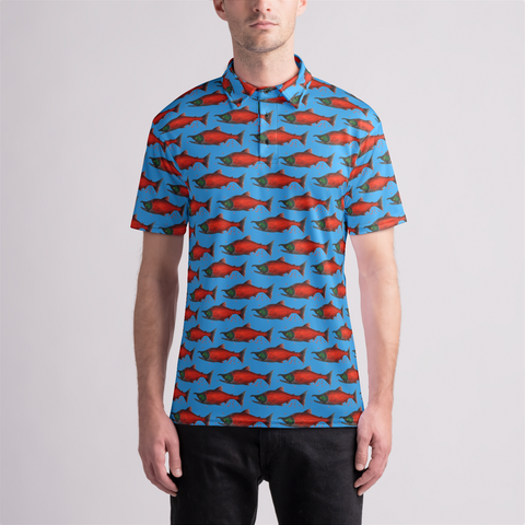 Spawned Sockeye Salmon Men's Polo Shirt