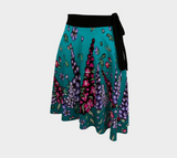 AK Floral Ombre Wrap Skirt- In stock