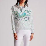 Octopus Dreams Cowl-Neck Sweatshirt- XS In Stock